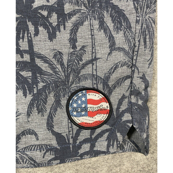 Travis Mathew Board Shorts Mens Size 40 Grey Plam Trees Swimming Vacation Beach - Picture 8 of 12